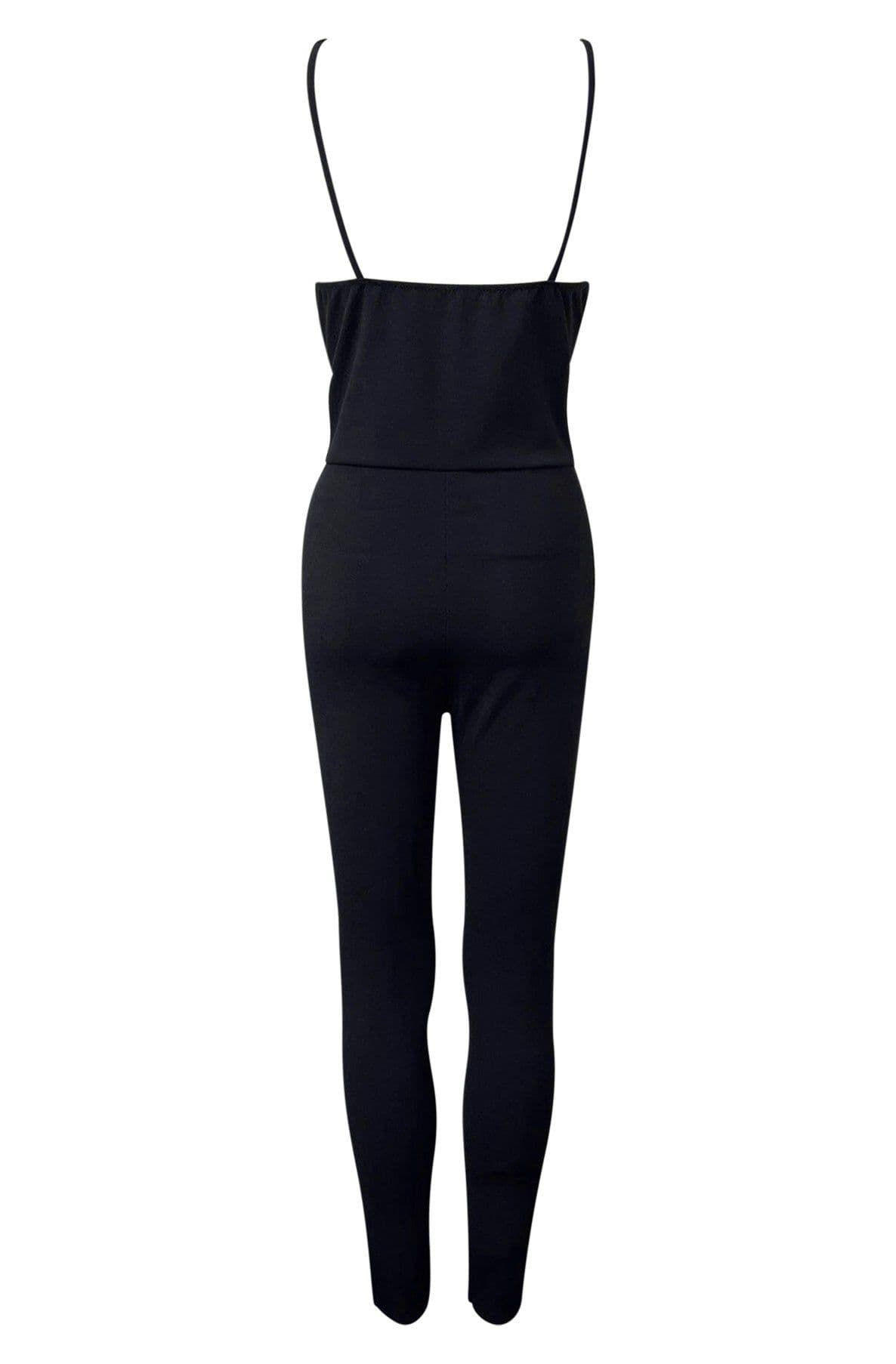 SANDRA FRONT CRISS CROSS JUMPSUIT by Clarissas Boutique London