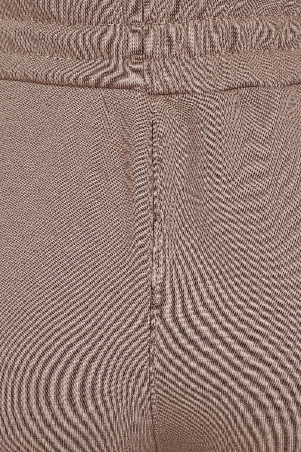 Sasha Taupe Under Bra Waisted Sweatshirt Tracksuit Set by Clarissas Boutique London
