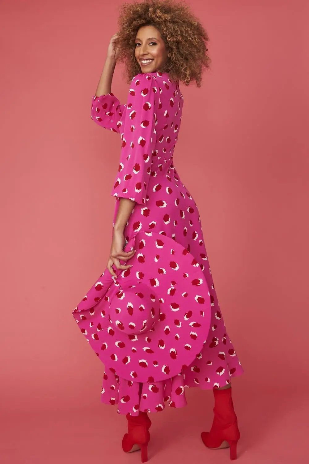 Silk Animal Print Maxi Dress by Clarissas Boutique London