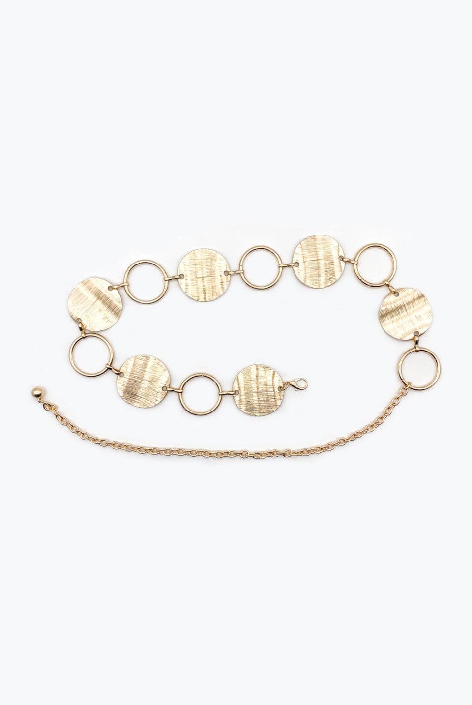 Silver Disc Chain Belt by Clarissas Boutique