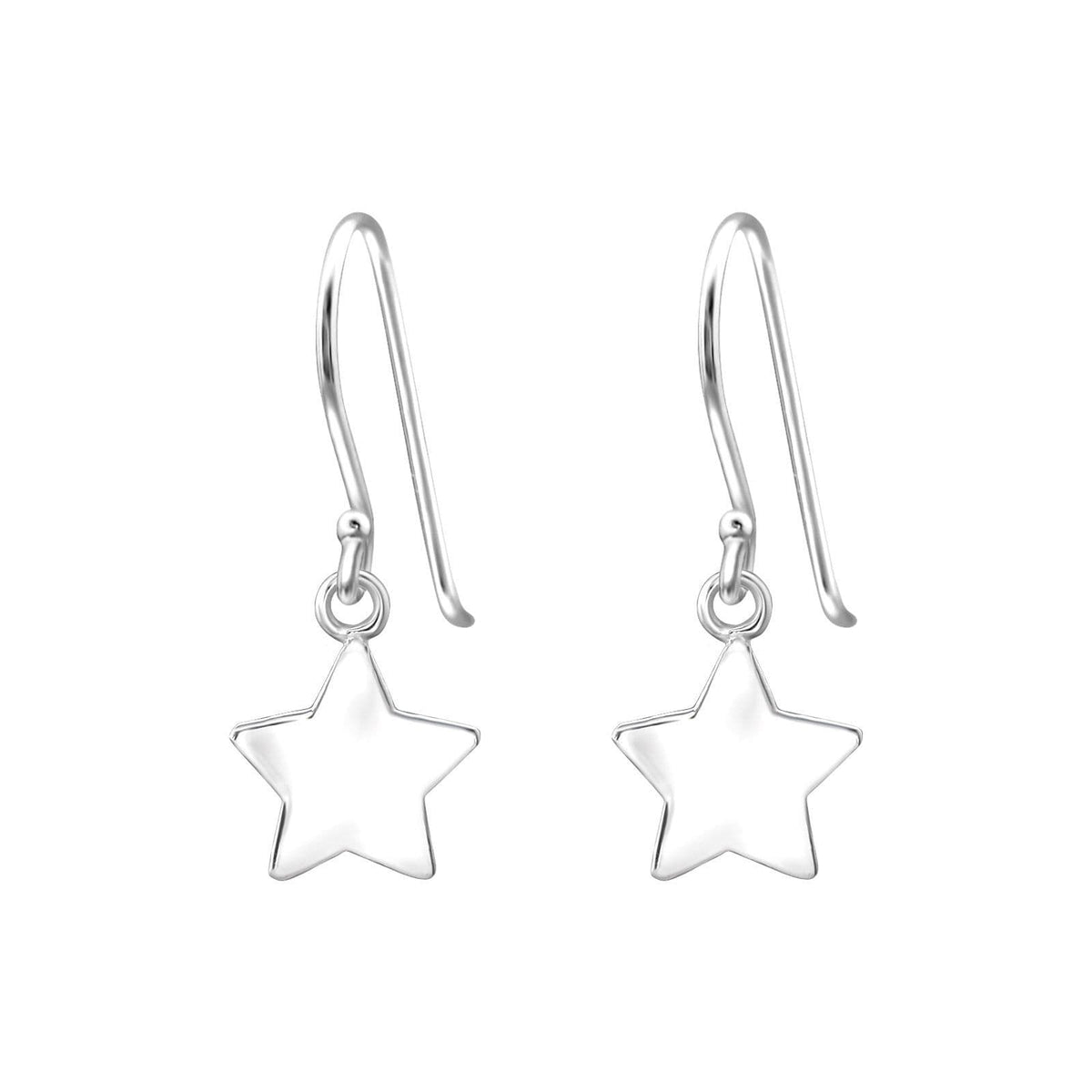 Star - 925 Sterling Silver Plain Earrings For Women's Best Friends Gift, Bridal Jewellery by Clarissas Boutique