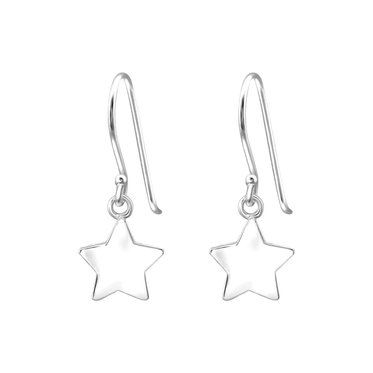 Star - 925 Sterling Silver Plain Earrings For Women's Best Friends Gift, Bridal Jewellery by Clarissas Boutique