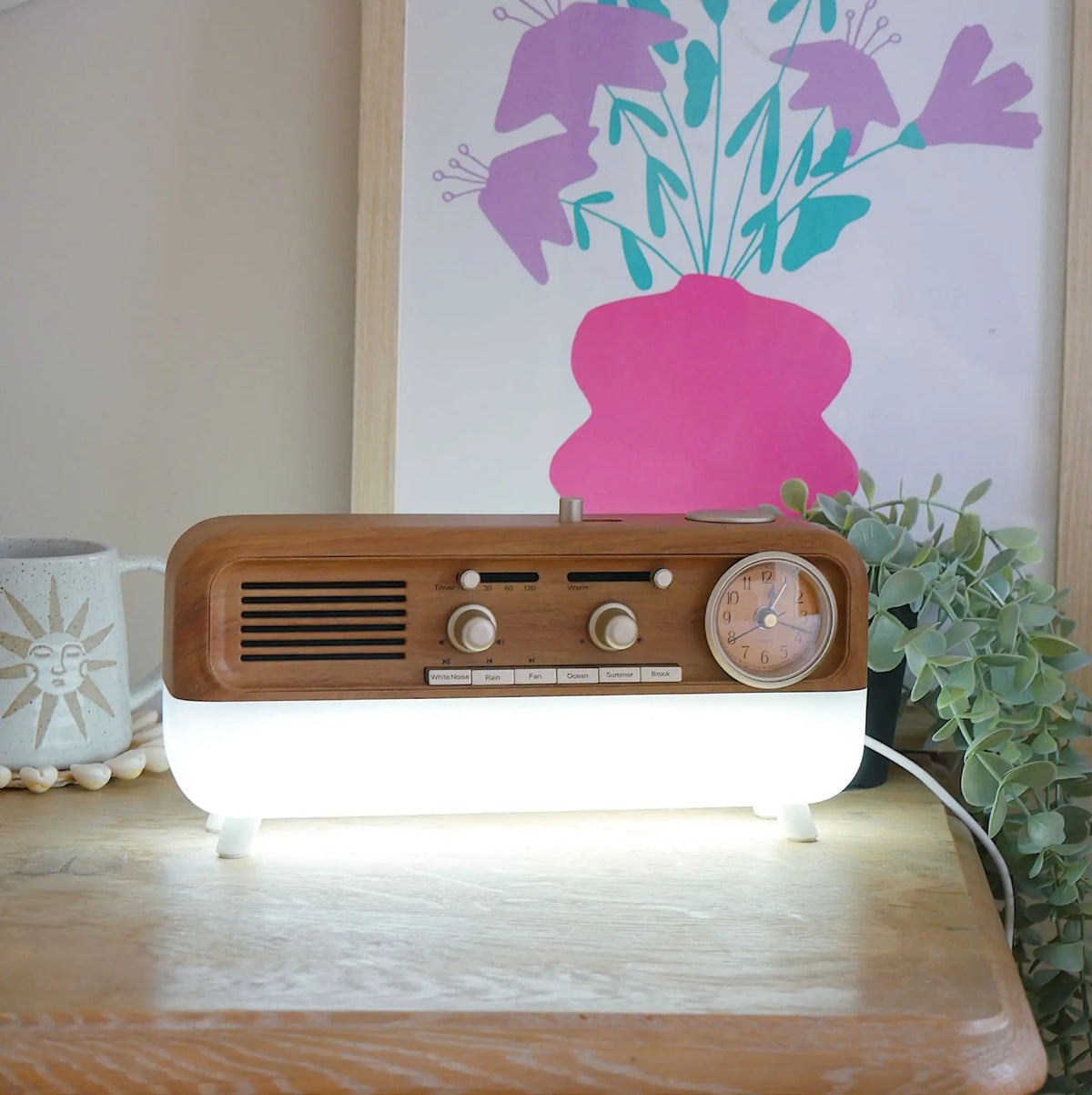 Steepletone Calm Alarm Clock- Speaker And Bedside Light by Steepletone