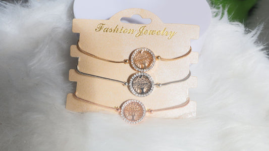 Tree Of Life Adjustable Bracelet 3PCS by Clarissas Boutique