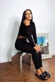 Trixie Black Woven Knitted Off The Shoulder Co-ord Lounge Set by Clarissas Boutique London