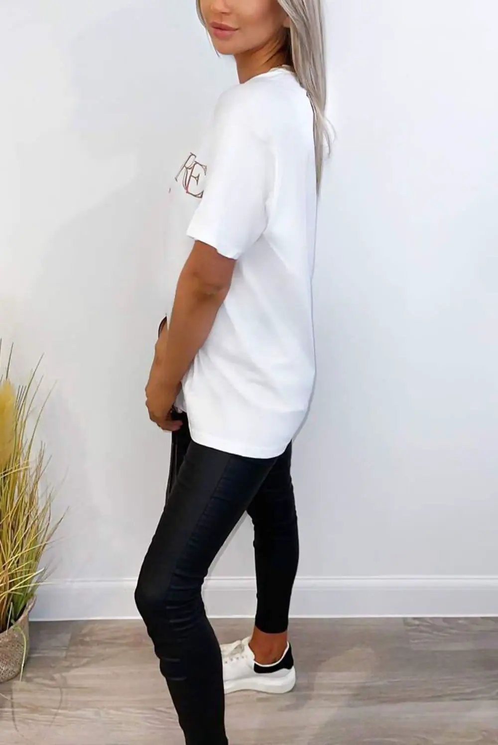White J' Adore Paris Over-Sized Tee by Clarissas Boutique London