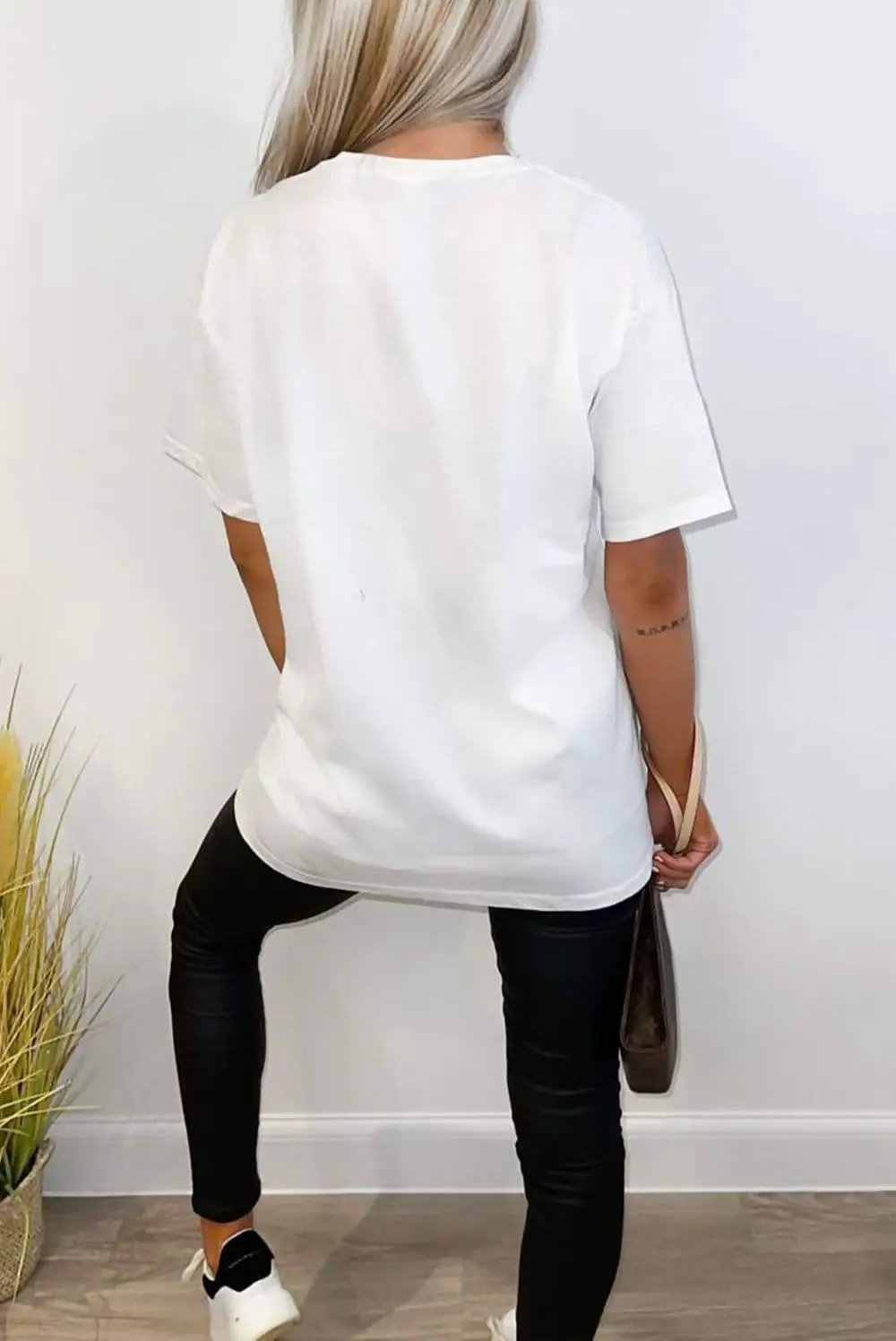 White J' Adore Paris Over-Sized Tee by Clarissas Boutique London