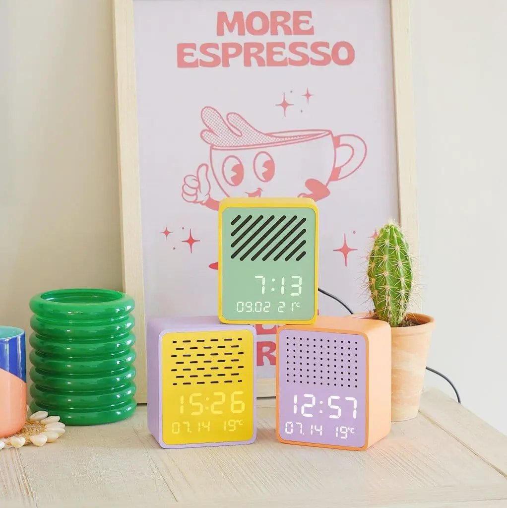 Yellow And Green Rise & Play Bluetooth Speaker & Alarm Clock by Steepletone